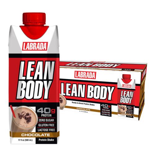 Labrada Lean Body Ready-to-Drink Protein Shake (12 x 500 ml, Ciocolată)