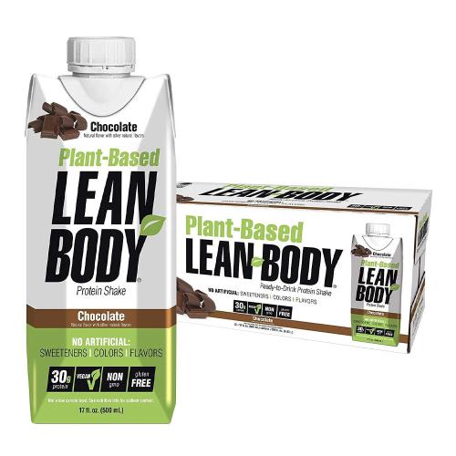 Labrada Lean Body Plant Based Protein Shake (12 x 500 ml, Ciocolată)