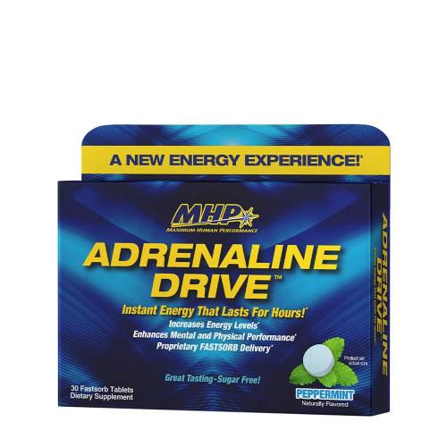 MHP Adrenaline Drive: Fast Acting Energy Mint (30 Comprimate, Mentă Piperată)