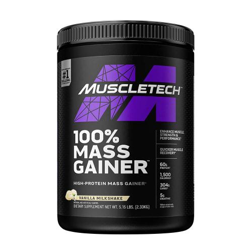 MuscleTech 100% Mass Gainer (2.3 kg, Milkshake cu Vanilie)
