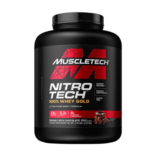 MuscleTech Nitro-Tech 100% Whey Gold (2,27 kg, Ciocolată Dublă)