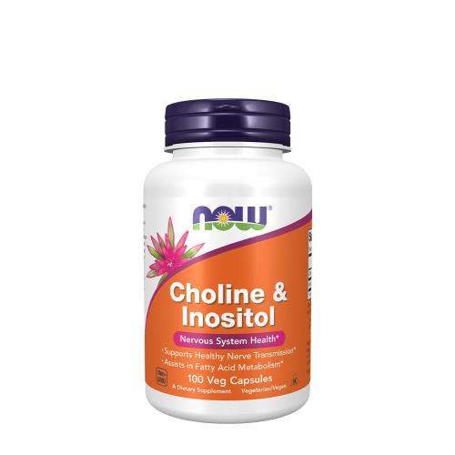 Now Foods Choline & Inositol 500 mg (100 Capsule Vegetale)