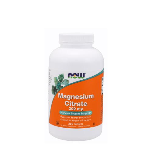 Now Foods Magnesium Citrate 200 mg (250 Comprimate)