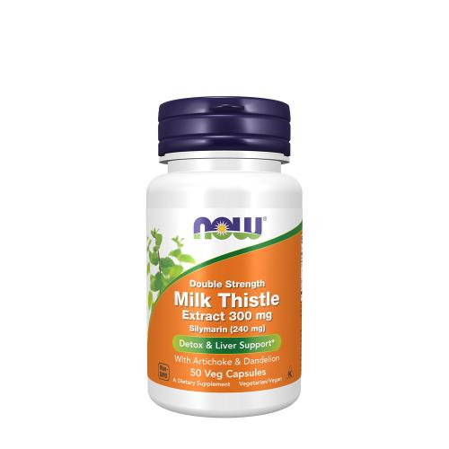 Now Foods Milk Thistle Extract, Double Strength 300 mg (50 Capsule Vegetale)