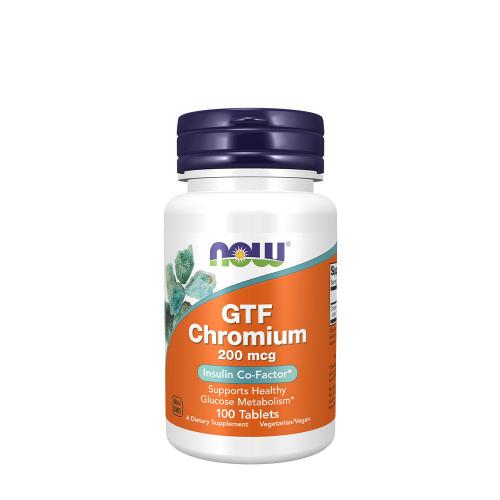 Now Foods GTF Chromium 200 mcg Yeast Free (100 Comprimate)