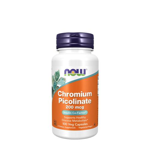 Now Foods Chromium Picolinate 200 mcg (100 Capsule Vegetale)