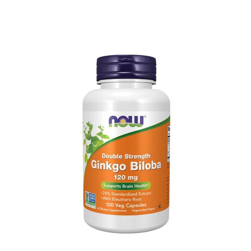 Now Foods Ginkgo Biloba, Double Strength 120 mg (100 Capsule Vegetale)