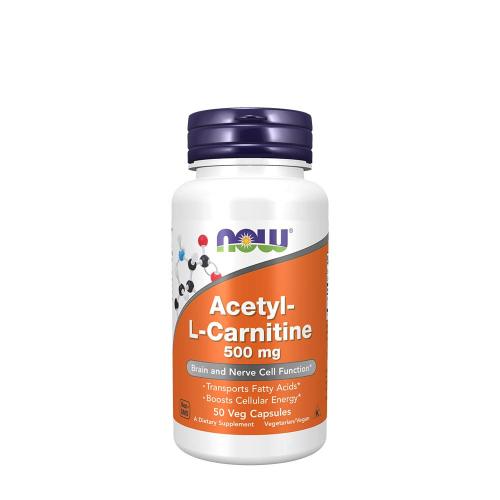 Now Foods Acetyl-L-Carnitine 500 mg (50 Capsule Vegetale)