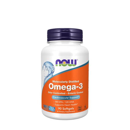 Now Foods Omega-3, Enteric Coated (90 Capsule moi)