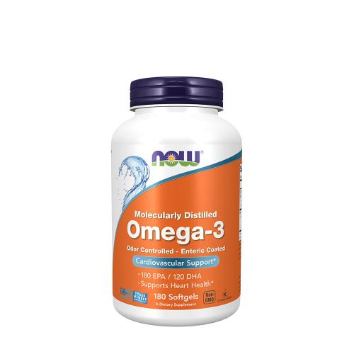 Now Foods Omega-3, Enteric Coated (180 Capsule moi)