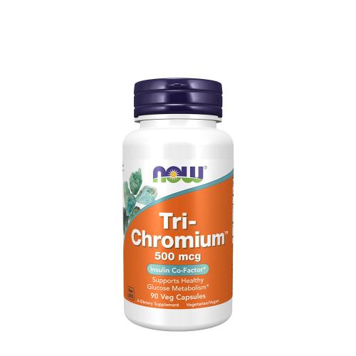 Now Foods Tri-Chromium™ 500 mcg with Cinnamon (90 Capsule Vegetale)