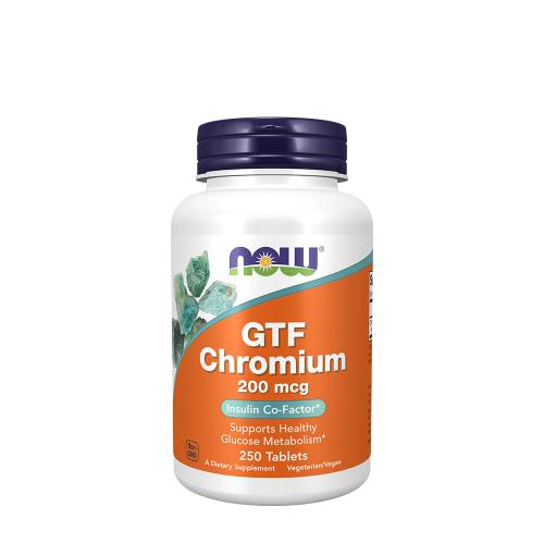 Now Foods GTF Chromium 200 mcg Yeast Free (250 Comprimate)