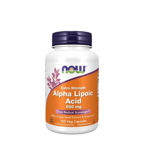 Now Foods Alpha Lipoic Acid, Extra Strength 600 mg (120 Capsule Vegetale)