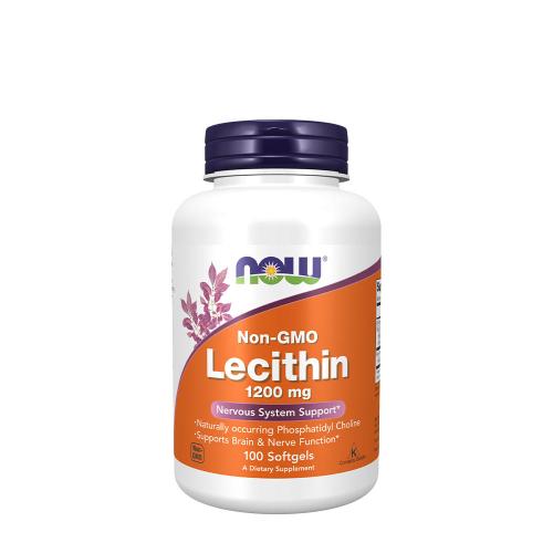 Now Foods Lecitină 1200 mg - Lecithin 1200 mg (100 Capsule moi)