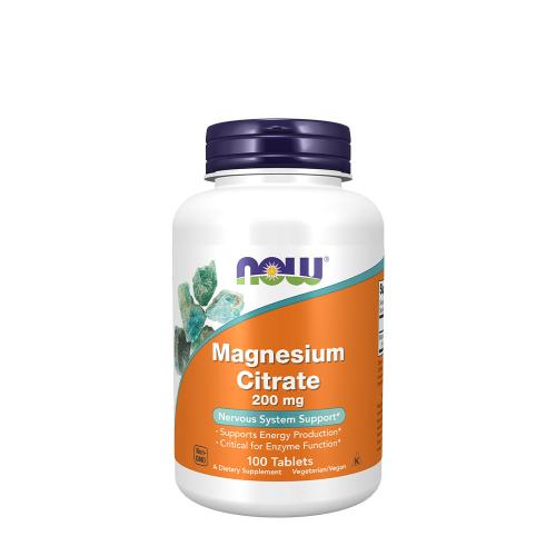 Now Foods Magnesium Citrate 200 mg (100 Comprimate)