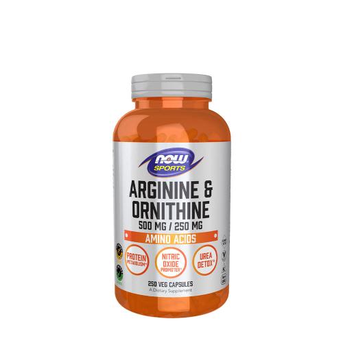 Now Foods Arginine & Ornithine 500/250mg (250 Capsule)