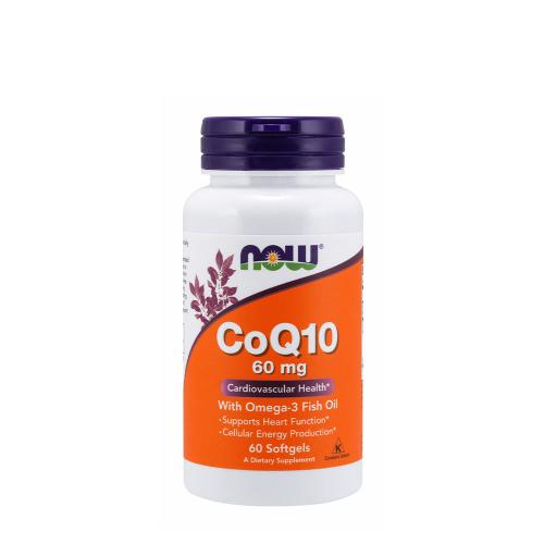 Now Foods CoQ10 60 mg with Omega 3 Fish Oil (60 Capsule moi)