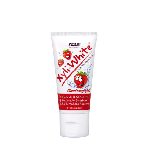 Now Foods XyliWhite Bubblegum Splash Toothpaste Gel for Kids (85 g, Căpșuni)