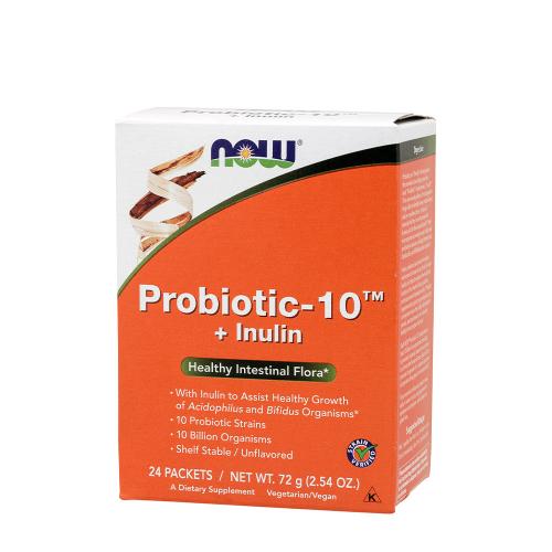 Now Foods Probiotic-10™ + Inulin (24 Pachet)