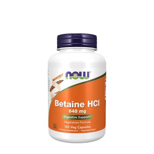 Now Foods Betaine HCl 648 mg (120 Capsule Vegetale)