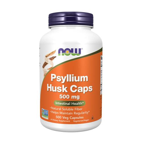 Now Foods Psyllium Husk 500 mg (500 Capsule Vegetale)