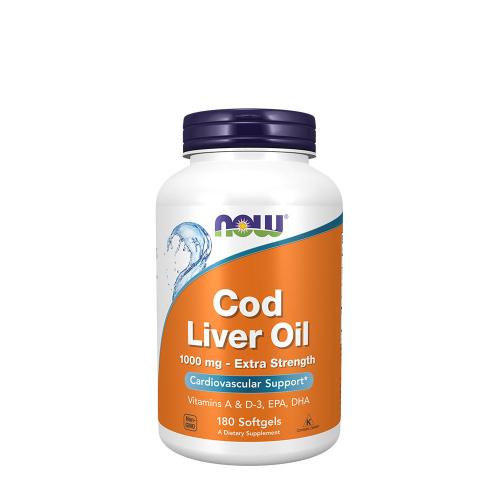 Now Foods Cod Liver Oil, Extra Strength 1,000 mg (180 Capsule moi)