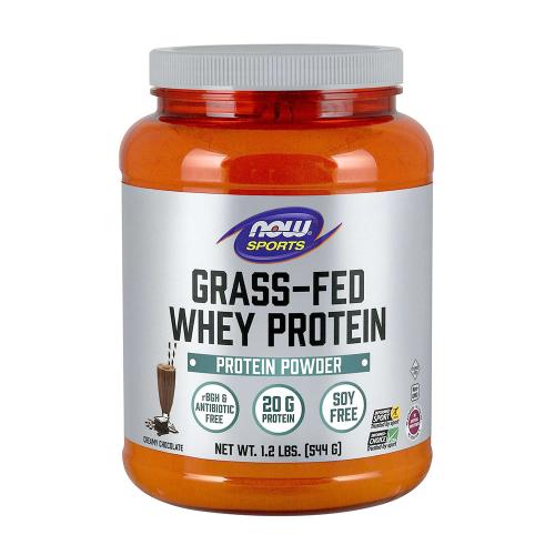 Now Foods Grass-Fed Whey Protein (545 g, Ciocolată Cremoasă)
