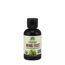   Now Foods Organic Liquid Monk Fruit  (59 ml, Fără adaos de aromă)