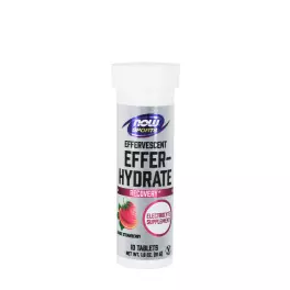   Now Foods Effer-Hydrate Effervescent (10 Comprimate Efervescente, Lămâie și Lime)
