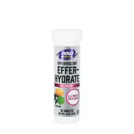   Now Foods Effer-Hydrate Effervescent (10 Comprimate Efervescente, Portocale și Căpșuni)