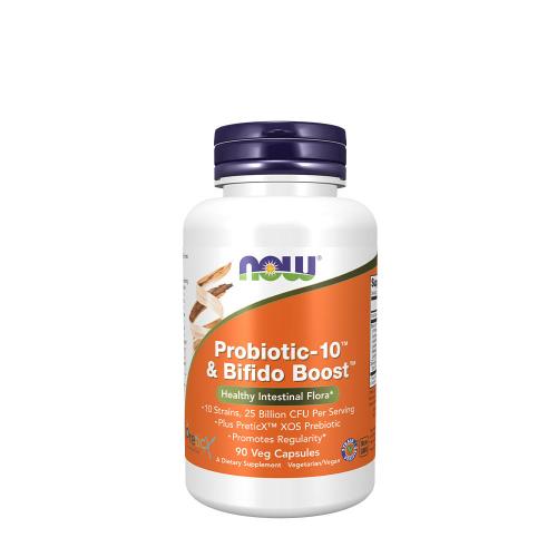 Now Foods Probiotic-10 & Bifido Boost (90 Capsule Vegetale)
