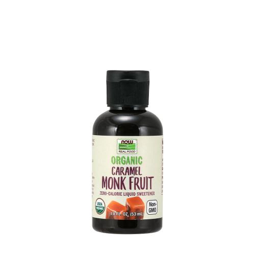 Now Foods Organic Liquid Monk Fruit  (53 ml, Caramelă)