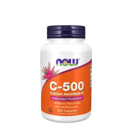  Now Foods Vitamin C-500 Calcium Ascorbate-C (250 Capsule Vegetale)