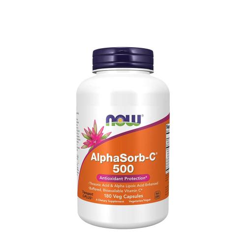 Now Foods AlphaSorb-C™ 500  (180 Capsule Vegetale)