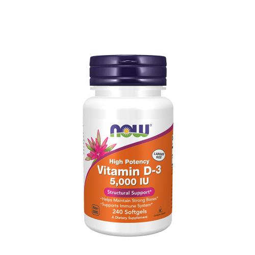 Now Foods Vitamin D-3 5,000 IU (240 Capsule moi)