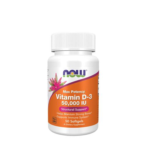 Now Foods Vitamin D-3 50,000 IU (50 Capsule moi)