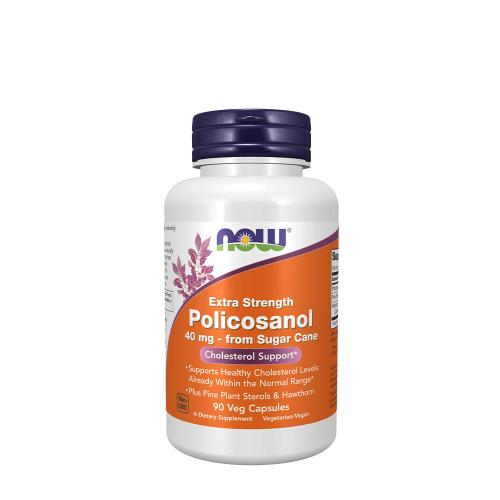 Now Foods Policosanol, Extra Strength 40 mg (90 Capsule Vegetale)