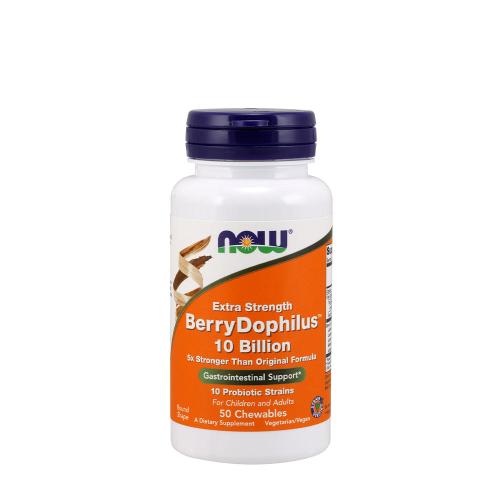 Now Foods BerryDophilus™ Extra Strength 10 Billion (50 Comprimate masticabile)