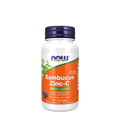 Now Foods Sambucus Zinc-C (60 Comprimate de Supt)