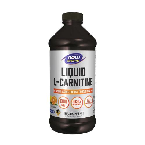 Now Foods L-Carnitină lichidă 1000 mg - L-Carnitine Liquid 1000 mg (473 ml, Citrice)