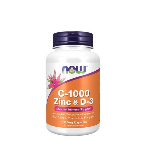 Now Foods C-1000 Zinc & D-3 (100 Capsule Vegetale)