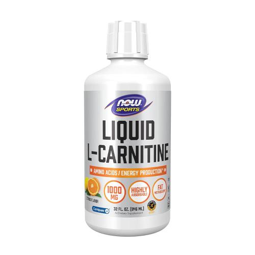 Now Foods L-Carnitină lichidă 1000 mg - L-Carnitine Liquid 1000 mg (946 ml, Citrice)