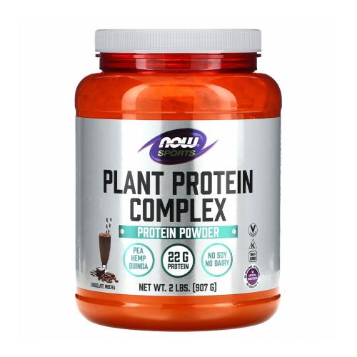 Now Foods Complex de proteine vegetale - Plant Protein Complex (907 g, Ciocolată Mocha)