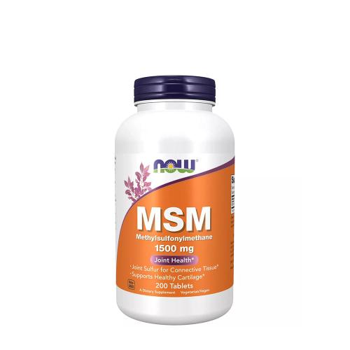 Now Foods MSM 1500 mg - MSM 1500 mg (200 Comprimate)