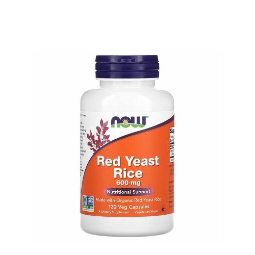 Now Foods Orez de drojdie roșie 600 mg - Red Yeast Rice 600 mg (120 Capsule Vegetale)
