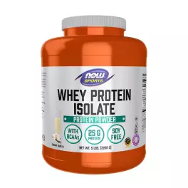   Now Foods Izolat de proteine din zer - Whey Protein Isolate (2268 g, Vanilie Cremoasă)