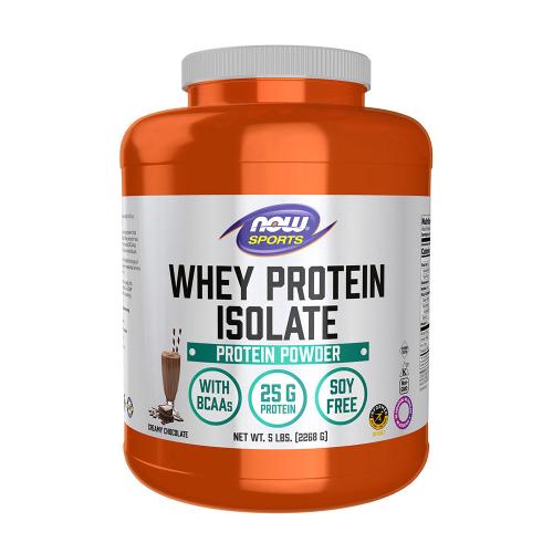 Now Foods Izolat de proteine din zer - Whey Protein Isolate (2268 g, Ciocolată)