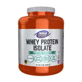   Now Foods Izolat de proteine din zer - Whey Protein Isolate (2268 g, Fără adaos de aromă)