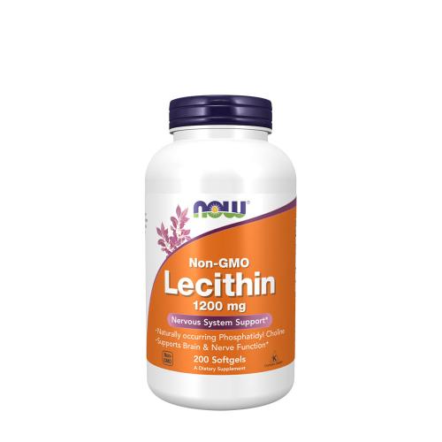 Now Foods Lecitină 1200 mg - Lecithin 1200 mg (200 Capsule moi)