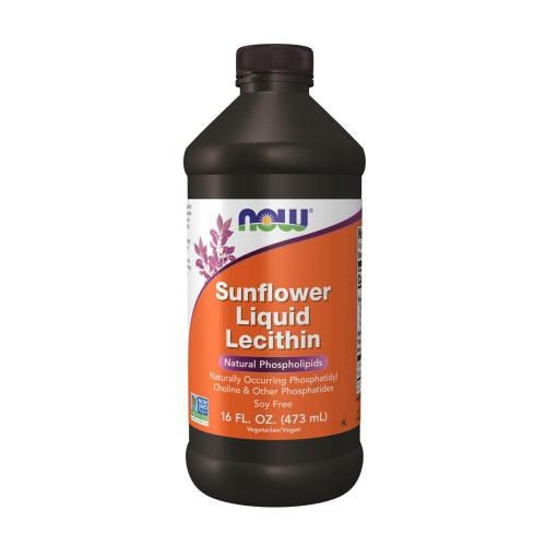 Now Foods Lecitină lichidă de floarea-soarelui - Sunflower Liquid Lecithin (473 ml)